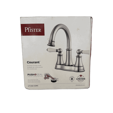 Pfister Courant 4 in. Centerset 2-Handle Bathroom Faucet in Polished Chrome