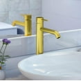 thumbnail image 5 of Lulani St. Lucia 1-Handle Single Hole Vessel Height Bathroom Faucet with Drain Assembly - Champagne Gold, 5 of 7