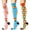 Pink Blue Colours, variant on 3 Pairs Copper Compression Socks for Women & Men Circulation 15-20 mmhg, Best Support for Medical, Running, Nursing