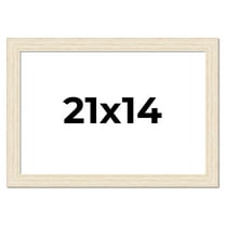 21x14 Frame White Real Wood Picture Frame Width 1.5 inches | Interior Frame Depth 0.5 inches | Barn