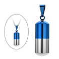 thumbnail image 2 of Collier Pendentif Tube en Acier Inoxydable Creux pour Filles Étui Capsule pour Cendres Bijoux, 2 of 9