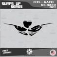 thumbnail image 4 of Kalair GFX Graphics Kit for Kayo K6-R250 (2021+) Surfs-up Series, 4 of 5