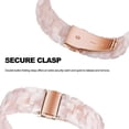 thumbnail image 3 of Resin Band Compatible with Samsung Galaxy Watch 3 41mm/Active 2(44mm/40mm)/Active/Galaxy Watch 42mm R810, Gear Sport,Gear S2 Classic,Ticwatch E, Women Men Fashion Bracelet Strap(Flower Pink), 3 of 6