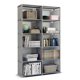 thumbnail image 1 of M Buder Organizador de Armario de 10 Cubos y Estantería de Libros, Tubo de Acero Resistente de 12 mm, Tela Impermeable, Plata y Gris (80 x 29 x 155 cm / 31.5 x 11.4 x 61 in), 1 of 6