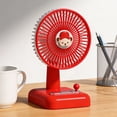thumbnail image 6 of YiJuHui USB Rechargeable Mini Desk Fan, Portable Small Fan with 3 Speeds, Quiet Personal Cooling Fan for Office Desk Dorm Room Home Travel, Battery Operated Desktop Fan, 6 of 8