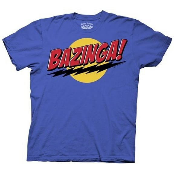 The Big Bang Theory Bazinga Adult Blue T-Shirt