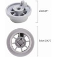 thumbnail image 2 of Wmzjnljy 8pcs 165314 Dishwasher Wheels Lower Rack for(M17-8), 2 of 5