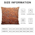 thumbnail image 5 of GOSMITH  Heavy Embossing Throw Pillow Cover, Classis Floral Anaglyph Fabric, Euro Sham, European Throw Pillow Cover, Indoor/Outdoor - (10 Rust), 5 of 5