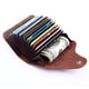 thumbnail image 3 of Tarjetero de organza de moda Tarjetero de cuero multicolor para hombre y mujer Tarjetero multitarjeta Tarjetero de crédito, 3 of 6