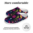 thumbnail image 6 of KLL Colorful Mexican Pattern Adult Unisex Cozy Slippers,Fuzzy Slip-on Slippers TPR Sole Slippers Comfort Plush Home Footwear for Indoor & Outdoor-37/38, 6 of 7