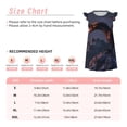 thumbnail image 3 of Fotbe Fire Breathing Dragon Twilight Vestido de Dormir para Niñas de 3 a 10 Años, Mangas Cortas, Estilo Princesa, Pijama Camisón con Mangas Voladas-Medium, 3 of 6