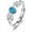 Oval 2, variant on 925 Sterling Silver Oval Turquoise Exquisite Boho Style Adjustable Rings Jewelry Gifts for Women Mother