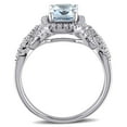 thumbnail image 5 of Everly Women's Aquamarine 10k White Gold Ring, 5 of 8