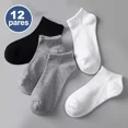 thumbnail image 2 of Calcetines Cortos Hombres Dama Unisex Calceta 12 Pares, 2 of 7