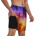 thumbnail image 4 of Xecao Palm Trees at Sunset for Men's Swimming Trunks Swim Trunks Quick Dry Swim Shorts with Mesh Lining Funny Swimwear Bathing Suits, 4 of 9