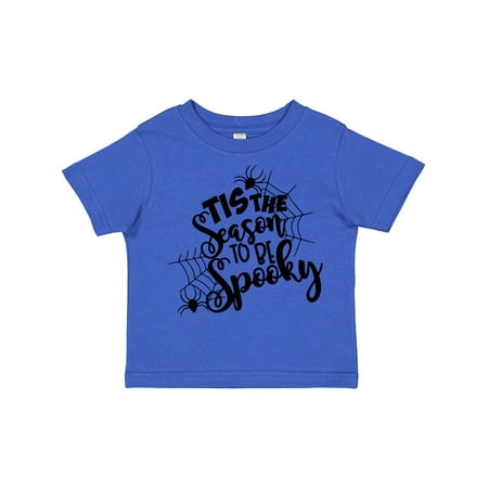 

Inktastic Halloween Tis the Season to Be Spooky Spiders and Web Gift Toddler Boy or Toddler Girl T-Shirt