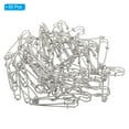 thumbnail image 3 of Uxcell Safety Pins 1.97 Inch Large Metal Sewing Pins Silver Tone 50Pcs, 3 of 5