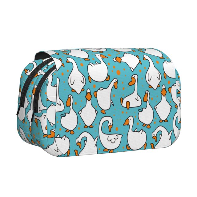Easygdp Cartoon Funny Goose para Estuche de Lápices con Tapa Flip, Suministros de Oficina y Universidad para Adolescentes y Adultos