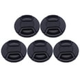 thumbnail image 1 of EeaseCA 5 Pcs 58mm Durable Plastic Front Lens Cover Compatible for Nikon Cano Camera Digital Camera(Black), 1 of 8