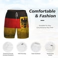 thumbnail image 3 of Mens Swim Trunks German Flag With The German Quick Dry Board Shorts with Compression Liner, 3 of 6