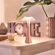 thumbnail image 2 of Lámpara de mesa USB regulable Lámpara de noche recargable - Lámpara de noche LED rosa táctil Lámpara de mesa inalámbrica de 3W diseño PMMA luz de noche moderna para habitación infantil y oficina Zhivalor BST3080043, 2 of 5