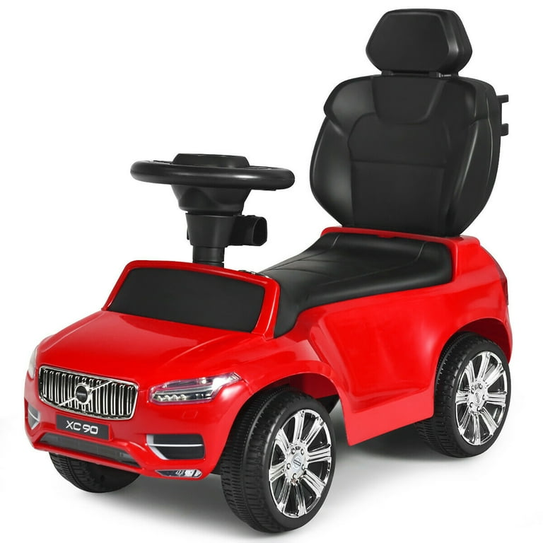 Costway in Licensed Volvo Kids Ride On Push Car Stroller for