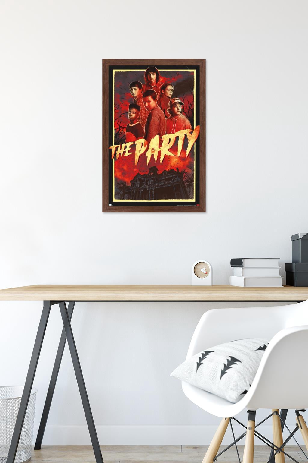 Netflix Stranger Things: Season 4 - The Party Wall Poster, 14.725" x 22.375" Framed