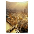 thumbnail image 3 of Ambesonne Panorama Tablecloth Rectangular Table Cover, London Aerial Scenery, 60"x84", Multicolor, 3 of 4