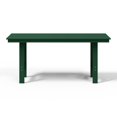 thumbnail image 5 of WestinTrends Ashore Outdoor Modern HDPE 66" Wide Rectangle Patio Dining Table for 6, Dark Green, 5 of 9