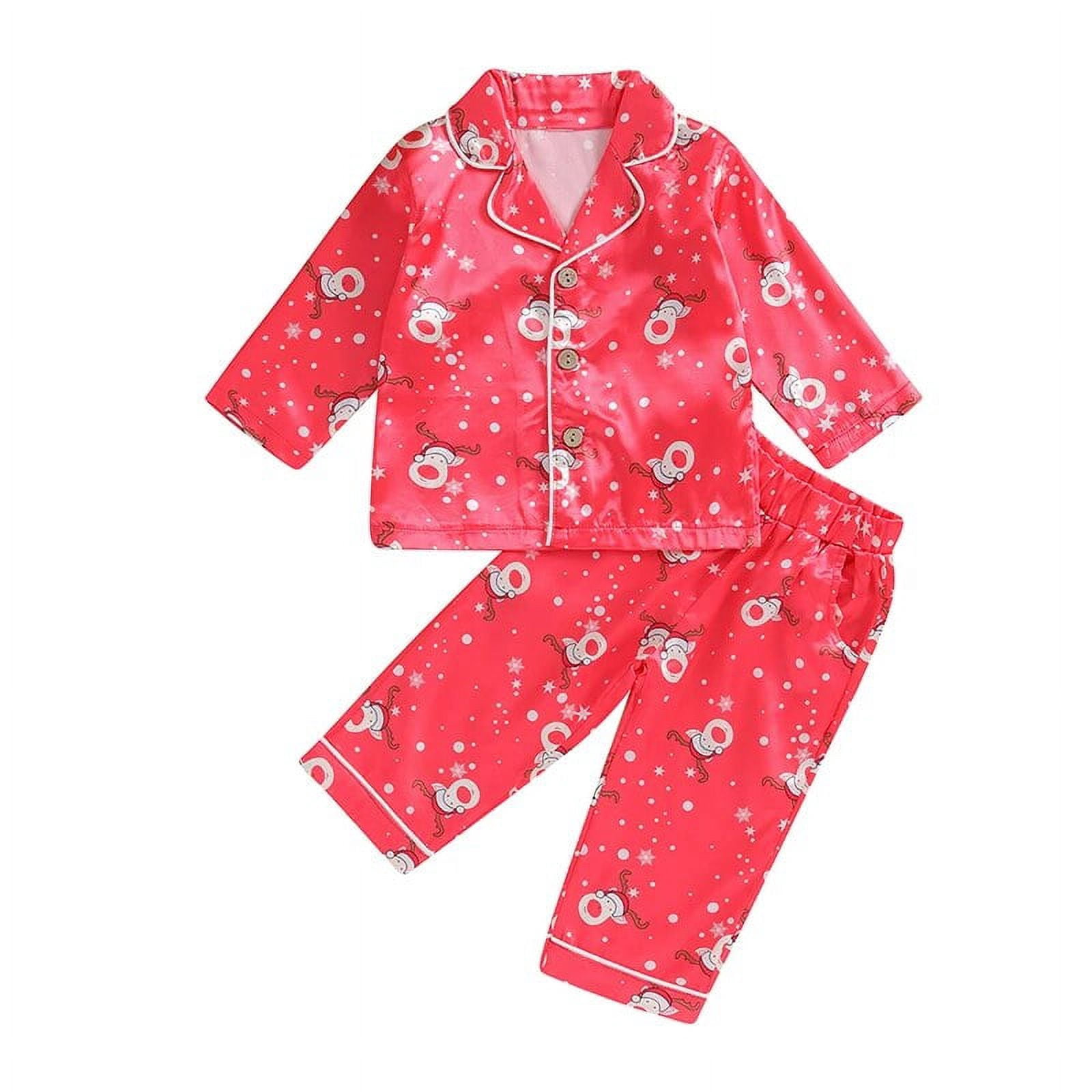 Pyjama Bébé Noël 2 Pièces - Motif Pain D'Épice, Boutons-Pression - Taille 80 à 130 (1-7 Ans)