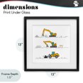 thumbnail image 4 of Stupell Industries Eclectic Construction Digs Machine Black Framed Print Under Glass, 13 x 13, by Creative Studio, 4 of 8