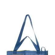Walmart Extra-Large Reusable Shopping Bag, Grocery Tote Bag with Double Handles, Blue