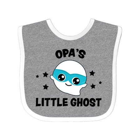 

Inktastic Cute Opa s Little Ghost with Stars Gift Baby Boy or Baby Girl Bib