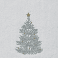 thumbnail image 7 of Serafina Home Christmas Hand Towels for Bathroom- Set of 2 White 100% Cotton Embroidered Silver Christmas Tree Design- 25x16 Bath and Kitchen Holiday Decor, 7 of 7