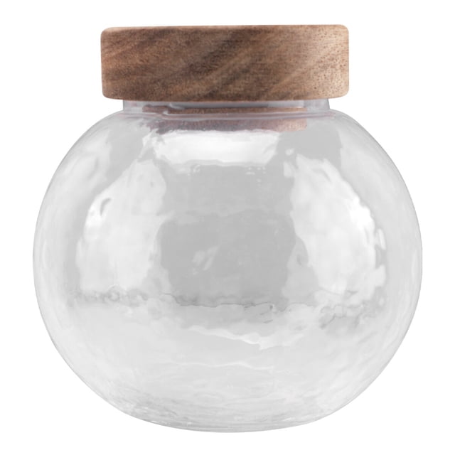 Tarro de cristal japonés con tapa de madera, contenedor de granos sellado (200 ml)