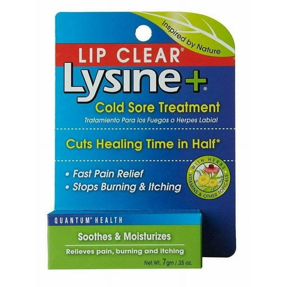 Quantum Lip Clear Plus Lysine Cold Sore Treatment All Natural Ointment, 0.25 oz