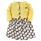 thumbnail image 1 of Hudson Baby - Conjunto De Cárdigan Y Algodón Para Niñas, Vestido Informal, Daisy 3T Us, 1 of 1