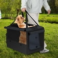 thumbnail image 4 of Gymax Folding Soft Dog Crate Foldable Pet Carrying Bag w/ 2 Openings & Window Soft Mat, 4 of 10
