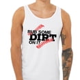 thumbnail image 2 of Rub Some Dirt on it Baseball Tank Top Unisex Large White, 2 of 5
