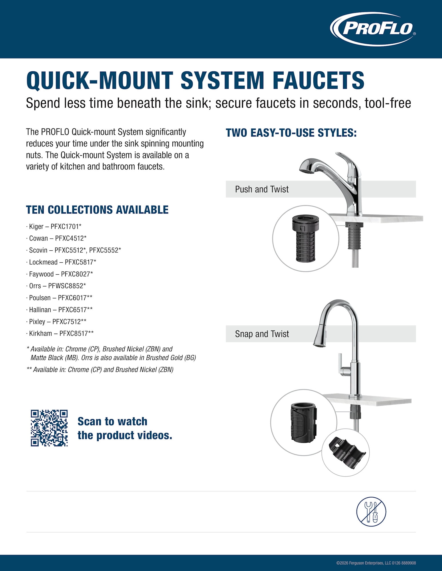 Proflo PFXC5552MB Scovin 1.8 GPM Single Hole Pull Down Kitchen Faucet - Black