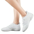 thumbnail image 5 of DADAWEN Girl's White Cheerleading Competition Training Dance Fitness Athletic Sports Shoes for 3 Little Kid, 5 of 6