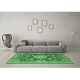 thumbnail image 3 of Ahgly Company Indoor Rectangle Persian Emerald Green Traditional Area Rugs, 7' x 9', 3 of 4