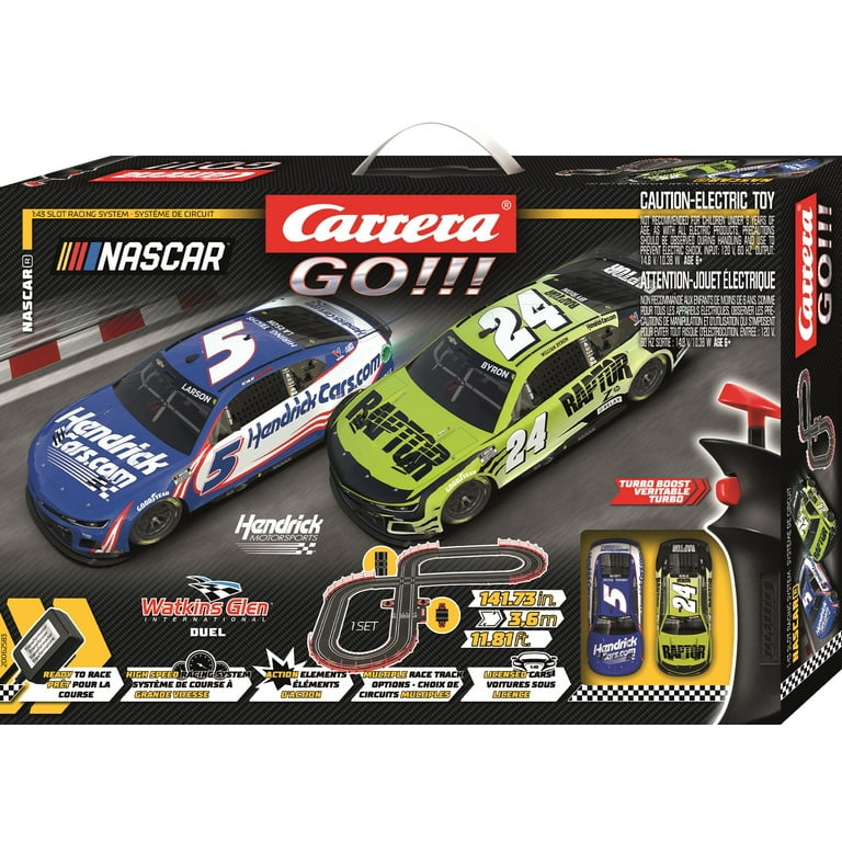 Carrera Go!!! NASCAR Watkins Glen Slot Car Racing Set 11.81-ft