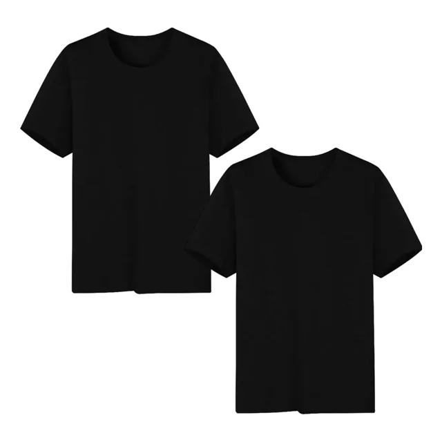 Paquete 2 Playera Manga Corta Para Hombre Slim Fit Moda