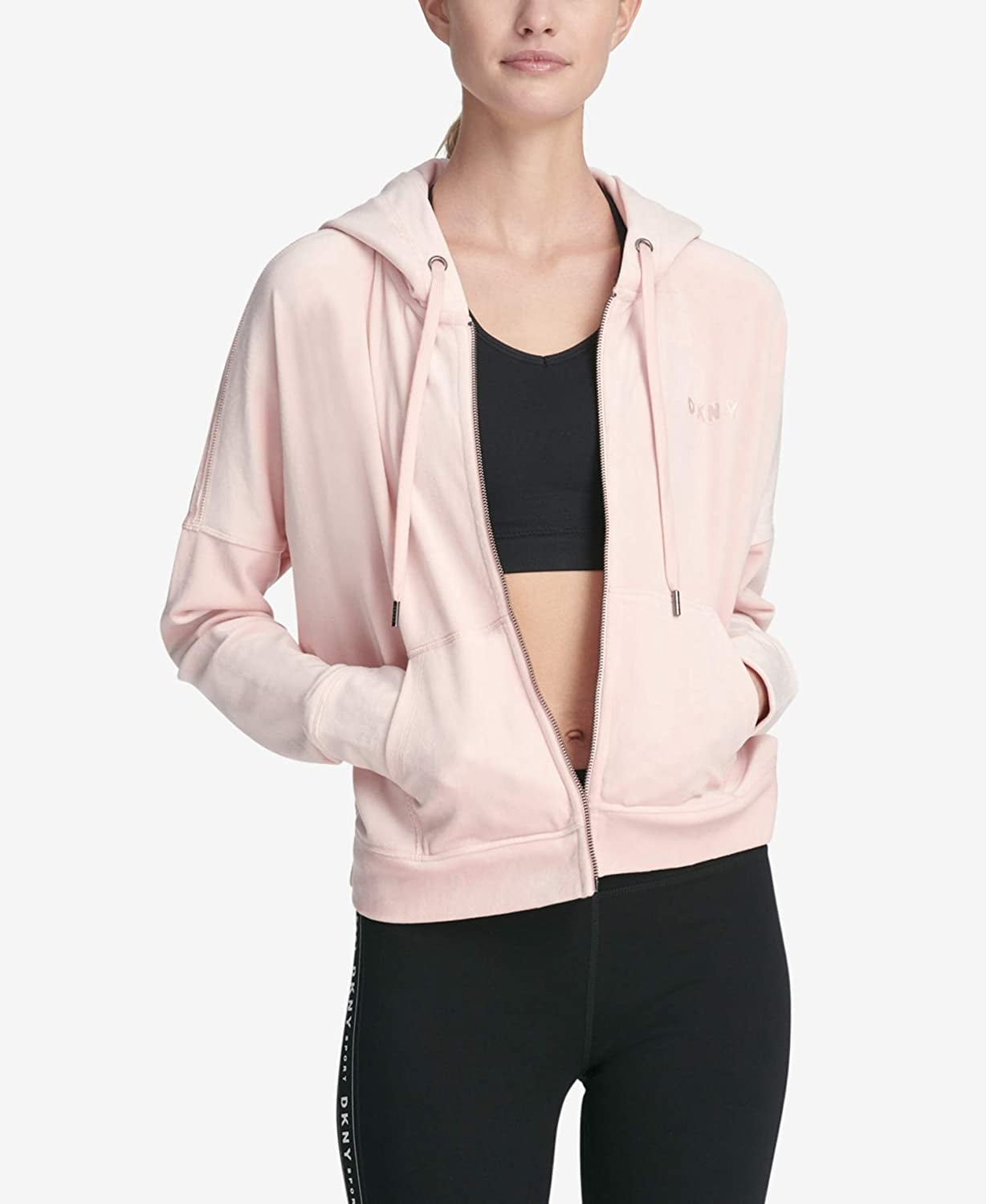 dkny velour hoodie