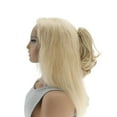 thumbnail image 2 of Unique Bargains 1 Pc Pear Blossom Roll Wig Hair Clips for Hair Extension 11.81" Length Beige Gray, 2 of 6