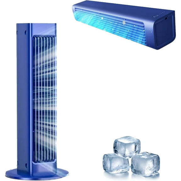 Breezamax, Breezeamax air conditioner unit, portable bladeless mini air conditioner with remote control, punch-free hook, best air cooler, compact, ultra-quiet, energy-efficient