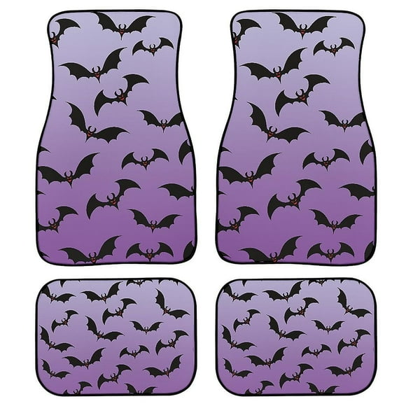 Halloween Car Floor Mats, Halloween Car Floor Mats, Spooky Bat Car Floor Mats Fg
