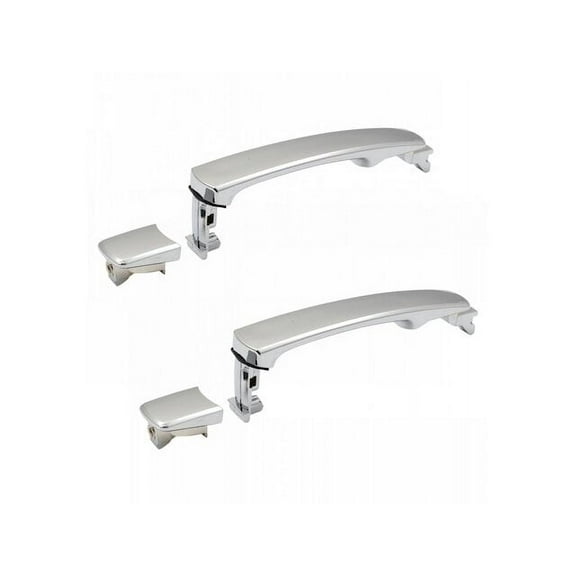 Left and Right Door Handle Set 2 Piece - Compatible with 2014 - 2015 Nissan Rogue Select