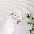 thumbnail image 5 of for AirPods Pro 2 Generation(2022) Case with Keychain,Cute Clear Glitter Flower Floral Protective Earphone Cover Case,Soft Transparent TPU for AirPods Pro Case Women Girl-White, 5 of 14